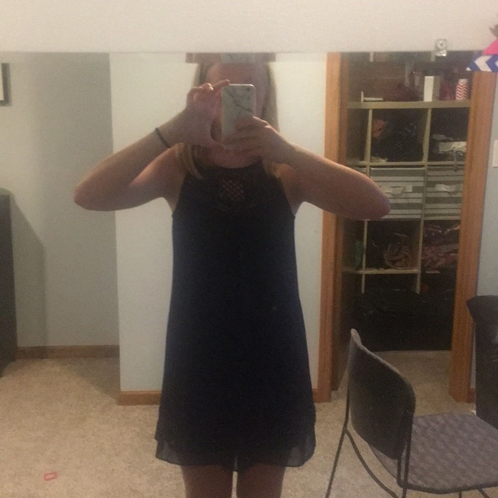 I.N. San Fransico dark blue flow dress